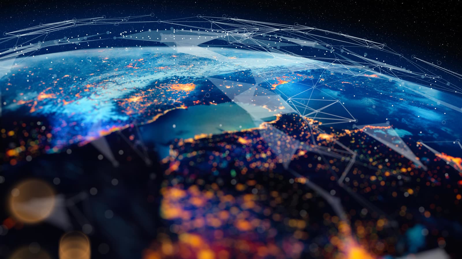 GuardDog AI edge-to-edge network threat detection visualized across a global network